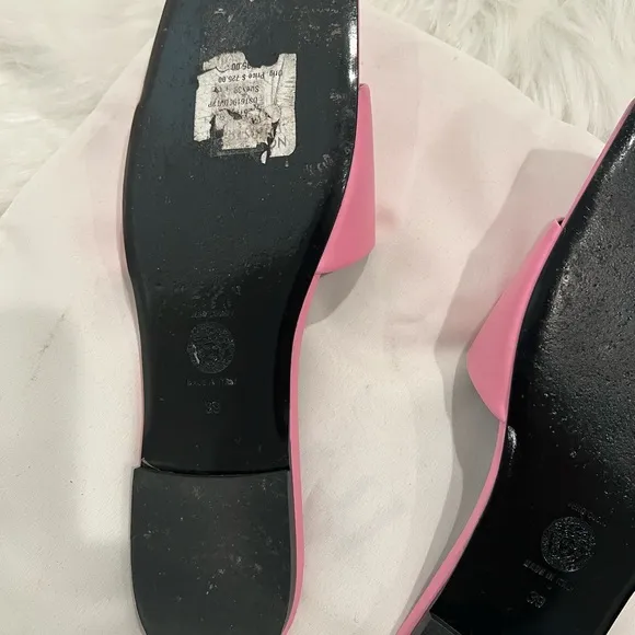 Versace Pink Sandals with Modern Design