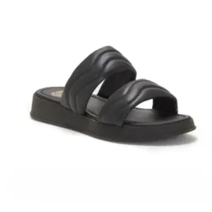 Vince Camuto Black Open Toe Sandals with‎ Thick Sole and Padded Straps