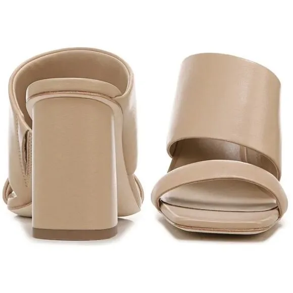 Vince Nessia Heeled Slide Sandal - 7.5 M - Cappuccino