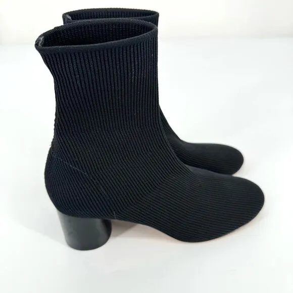 Vince Tasha Sock Pull On Ankle Boots Black Size 6M
