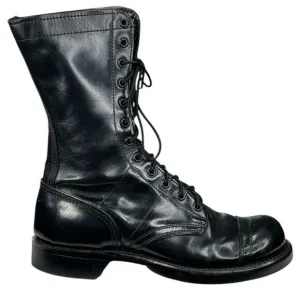 Vintage Corcoran Men's Cap Toe Black Leather 1500 Jump Boots Size US 6.5 C