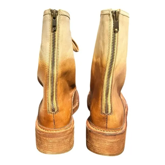 VINTAGE FOUNDRY CO Adalina Boot Ombré Leather Combat Style Boots WORN ONCE Sz 7