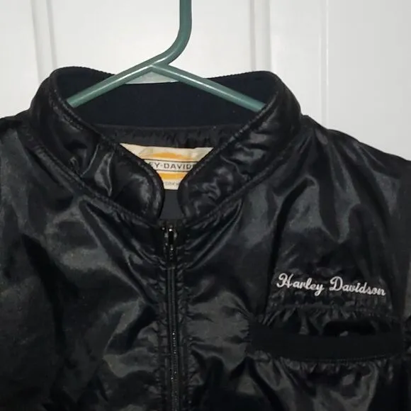 Vintage Harley Davidson Black Jacket S