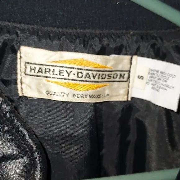 Vintage Harley Davidson Black Jacket S