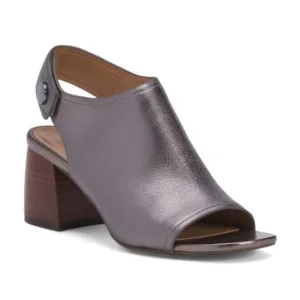 VIONIC Leather Valencia Comfort Sandals Pewter