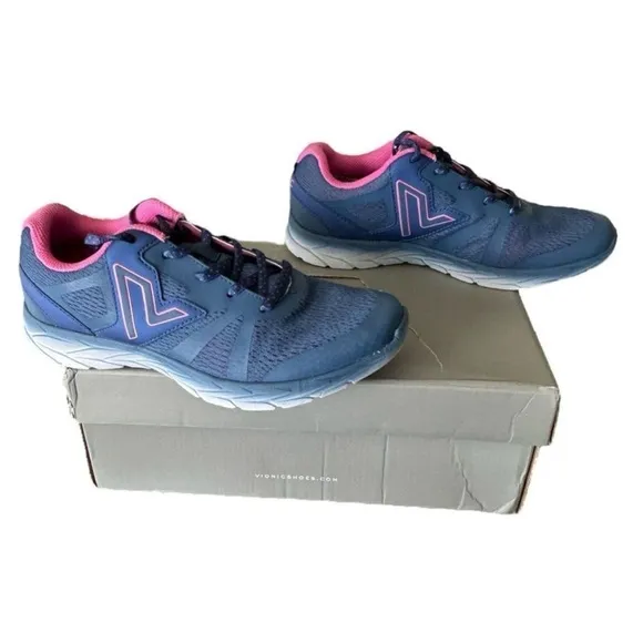 Vionic Women's Blue and Pink Vionic 335 Miles Support Sneaker Women’s Size 7.5