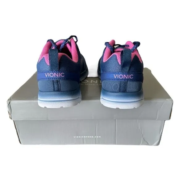 Vionic Women's Blue and Pink Vionic 335 Miles Support Sneaker Women’s Size 7.5