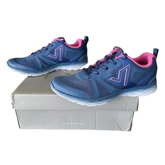 Vionic Women's Blue and Pink Vionic 335 Miles Support Sneaker Women’s Size 7.5