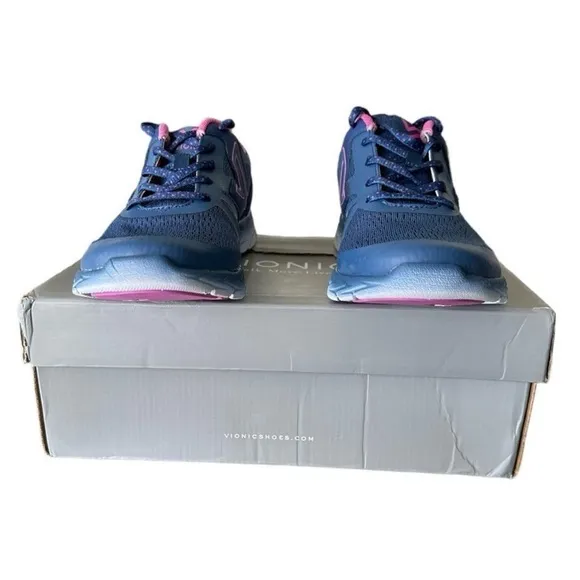 Vionic Women's Blue and Pink Vionic 335 Miles Support Sneaker Women’s Size 7.5