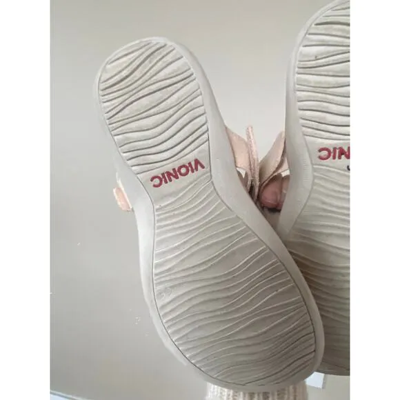 Vionic women’s rest wanda pink t-strap sandals size 6 wide