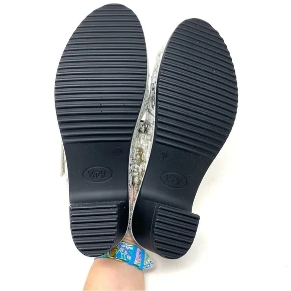 Vital 5104 Petra Clown Creme Leather Comfort Sandals