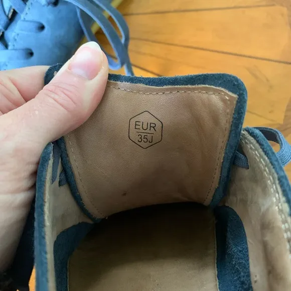 Vivo Barefoot Blue Sneakers with Gum Sole