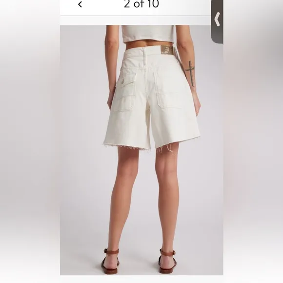 We The Free BoomerangLong Denim Shorts Limited Edition Size 32