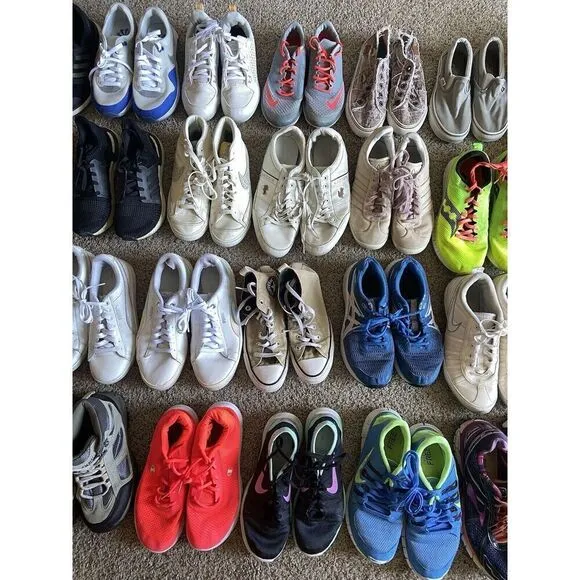 Wholesale Lot 10 Shoes Nike Adidas Vans ASICS Puma Sneakers Cleats Kid Women Men