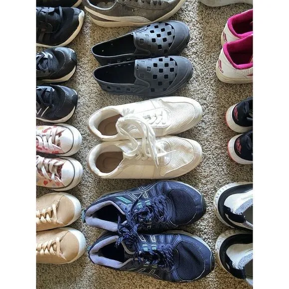 Wholesale Lot 10 Shoes Nike Adidas Vans ASICS Puma Sneakers Cleats Kid Women Men