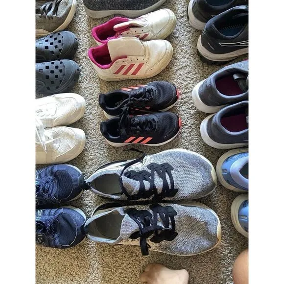 Wholesale Lot 10 Shoes Nike Adidas Vans ASICS Puma Sneakers Cleats Kid Women Men