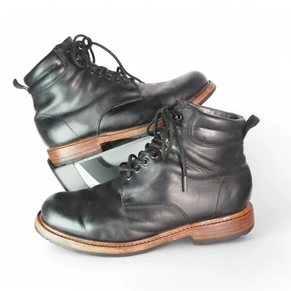 Wilcox Shiloh Leather Goodyear Welt Lace-up Boots &quot;Black&quot; 1502 Men's 9.5W
