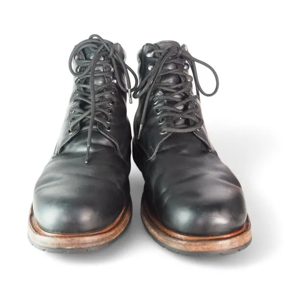 Wilcox Shiloh Leather Goodyear Welt Lace-up Boots &quot;Black&quot; 1502 Men's 9.5W