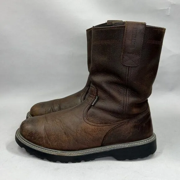Wolverine Men's Size 12 Floorhand Waterproof 10&quot; Wellington Boots