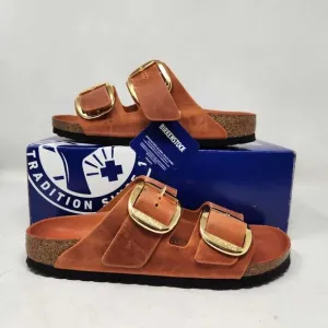 Women's 41 (US 10 Narrow fit Birkenstock Arizona Big Buckle sandals Burnt Orange