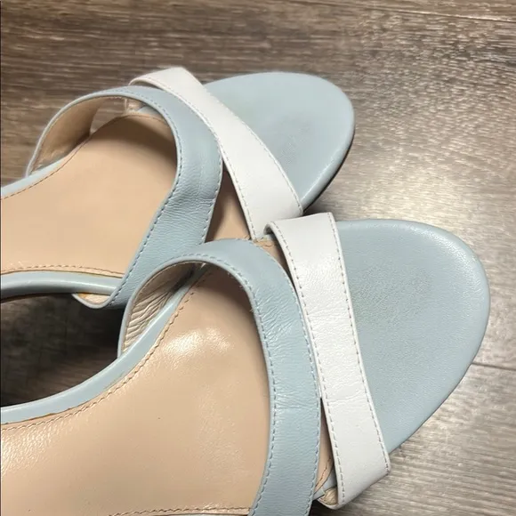 Women's Blue and White Sandals