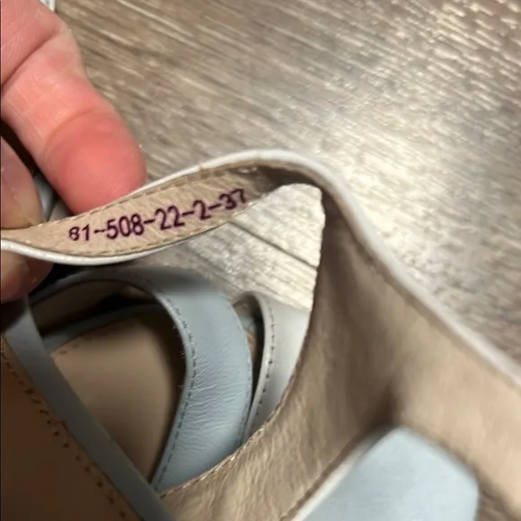 Women's Blue and White Sandals