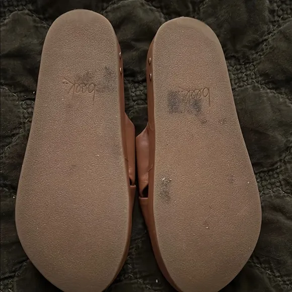 Women's Brown Slide Sandals
