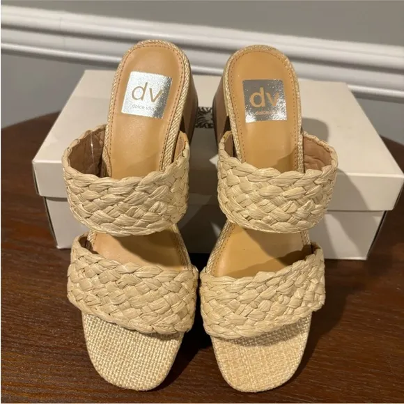 Women's Dolce Vita Raffia Sandals - Size 7.5 Worn for 3 hrs (I kept the 7)