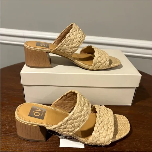 Women's Dolce Vita Raffia Sandals - Size 7.5 Worn for 3 hrs (I kept the 7)