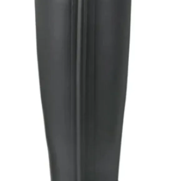 Women's Refined Slim Fit Black Size 10 Rain Boots