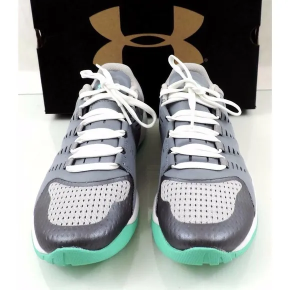 Women's Shoes Under Armour Charged Stunner Training Shoes Sneakers Grey Size 6.5