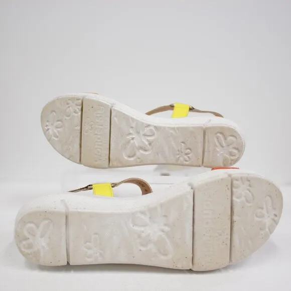 Wonders Greene Nepal Platform Wedge Strappy Sandals Open Toe Women's Size 8.5