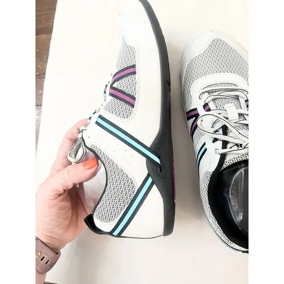 Xero Women's Prio Running Fitness Shoes White Purple Sz 10.5 Barefoot Mint Cond