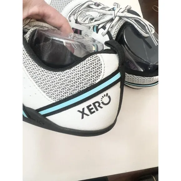 Xero Women's Prio Running Fitness Shoes White Purple Sz 10.5 Barefoot Mint Cond