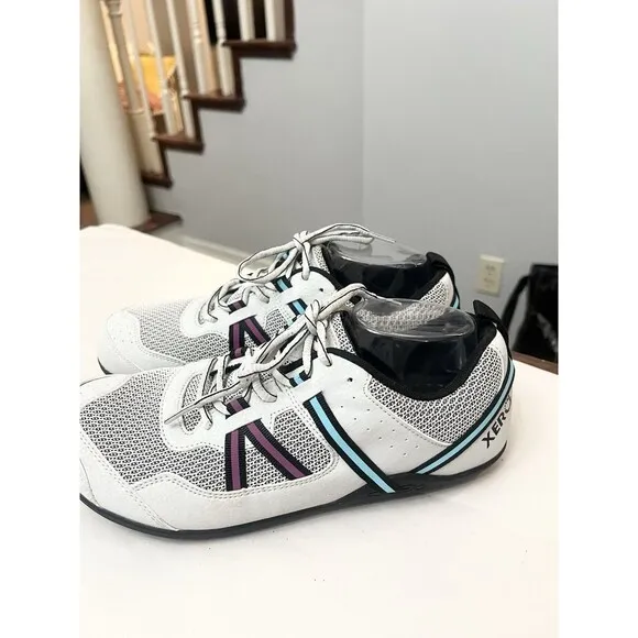 Xero Women's Prio Running Fitness Shoes White Purple Sz 10.5 Barefoot Mint Cond