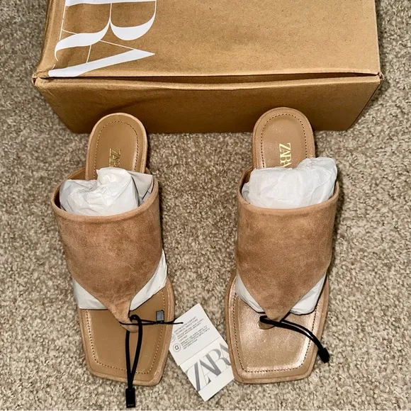 ZARA Suede Sandals - Price Firm