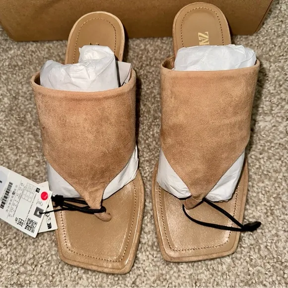 ZARA Suede Sandals - Price Firm