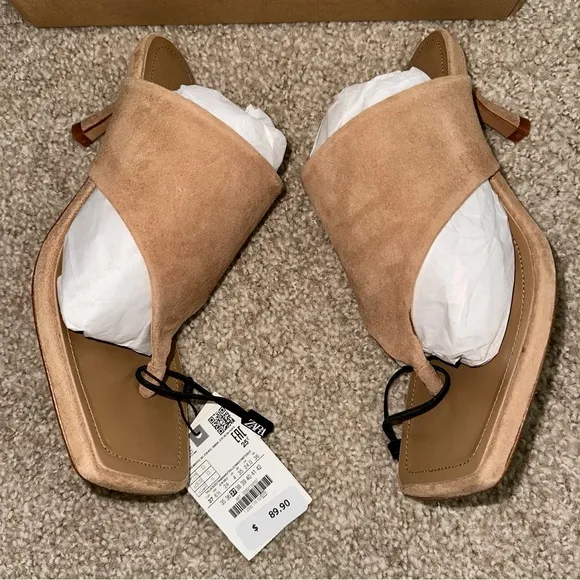 ZARA Suede Sandals - Price Firm