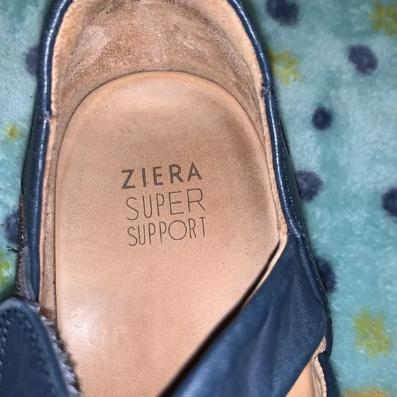 Ziera Women's Disco - Blue Leather Sandals 40 Wide