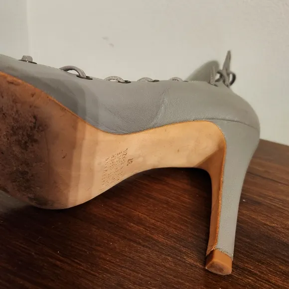 Zimmermann Lace Up Heels in Gray E.U. 37, U.S. 6.5
