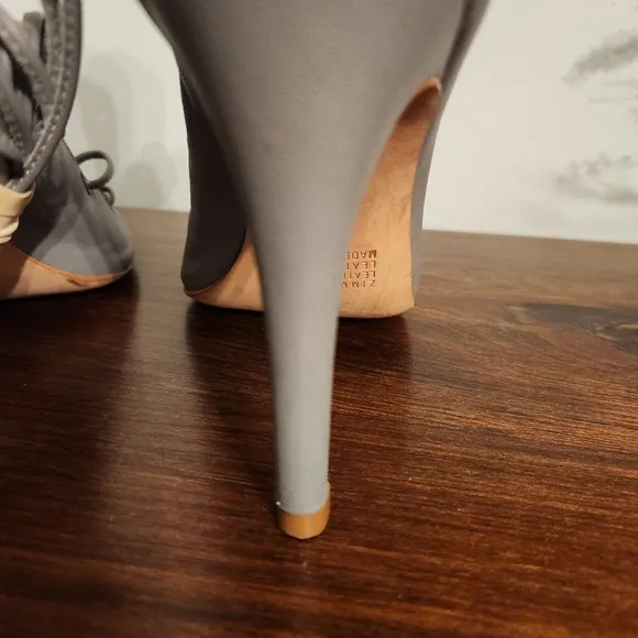 Zimmermann Lace Up Heels in Gray E.U. 37, U.S. 6.5