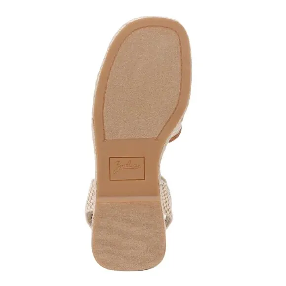 Zodiac Women's Noreen Ankle Strap Espadrille Wedge Sandals Bone Size 6 1/2